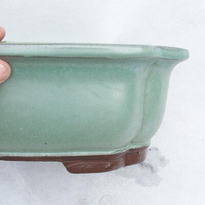 Bonsai bowl 30 x 25 x 10 cm, color green - 2