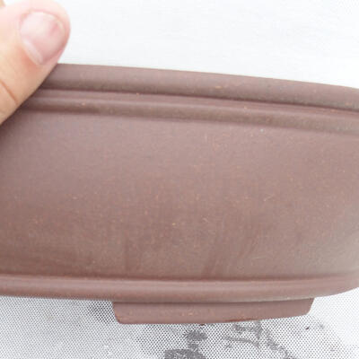Bonsai bowl 35 x 28 x 8.5 cm, color brown - 2