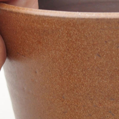 Ceramic bonsai bowl 10 x 10 x 9.5 cm, color brown - 2