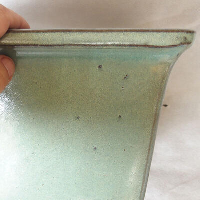 Bonsai bowl 21 x 21 x 17 cm, color green - 2