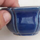 Ceramic bonsai bowl 8 x 8 x 4.5 cm, color blue - 2/3
