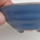 Ceramic bonsai bowl 9 x 9 x 3.5 cm, color blue - 2/3