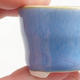 Mini bonsai bowl 3.5 x 3.5 x 2.5 cm, color blue - 2/3