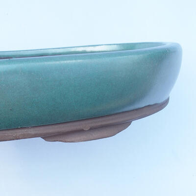 Bonsai bowl 37 x 27 x 6 cm color green - 2