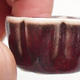 Mini bonsai bowl 3.5 x 3.5 x 2 cm, color red - 2/3