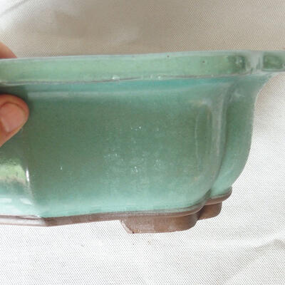 Bonsai bowl 31 x 25 x 10 cm, color green - 2