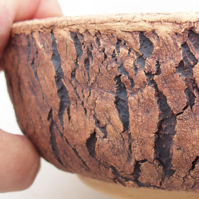Ceramic bonsai bowl 20.5 x 20.5 x 6.5 cm, cracked color - 2