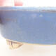 Ceramic bonsai bowl 12 x 9.5 x 3.5 cm, color blue - 2/3