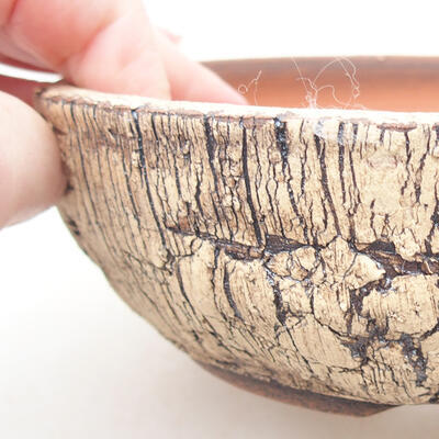 Ceramic bonsai bowl 15 x 15 x 5 cm, color cracked - 2