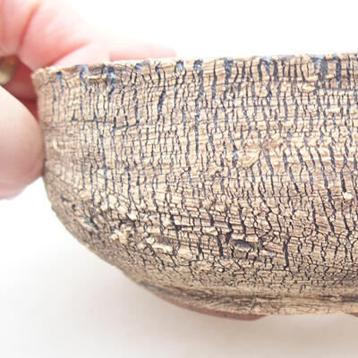 Ceramic bonsai bowl 15.5 x 15.5 x 6 cm, cracked color - 2