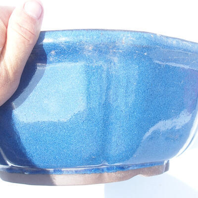 Bonsai bowl 36 x 36 x 13 cm color blue - 2