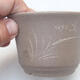 Ceramic bonsai bowl 9 x 9 x 6.5 cm, color brown - 2/4