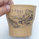 Ceramic bonsai bowl 10.5 x 10.5 x 10 cm, color ocher - 2/4