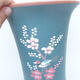 Ceramic bonsai bowl 21 x 21 x 27 cm, color blue - 2/3