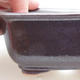 Ceramic bonsai bowl 13 x 10 x 5.5 cm, brown color - 2/4