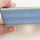 Ceramic bonsai bowl 11 x 8 x 3 cm, color blue - 2/4