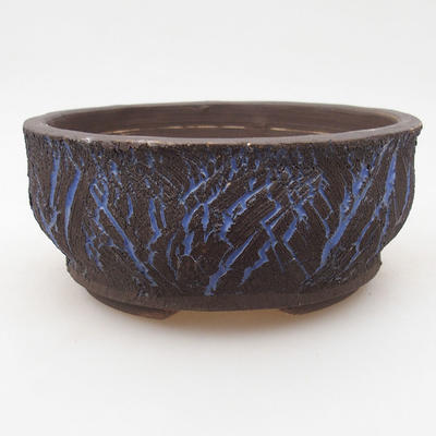 Ceramic bonsai bowl 15 x 15 x 7 cm, color cracked - 2