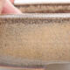 Ceramic bonsai bowl 15.5 x 10.5 x 3 cm, brown color - 2/3
