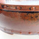 Ceramic bonsai bowl 17 x 17 x 5 cm, color brown - 2/3