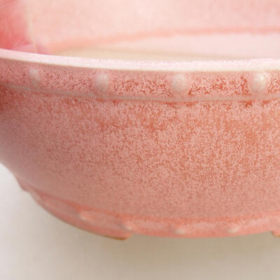 Ceramic bonsai bowl 17 x 17 x 5.5 cm, color pink - 2