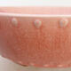 Ceramic bonsai bowl 17 x 17 x 4.5 cm, color pink - 2/3