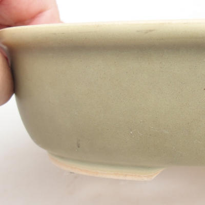 Ceramic bonsai bowl 19 x 15 x 4.5 cm, color green - 2