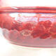 Ceramic bonsai bowl 11 x 11 x 5 cm, color red - 2/3