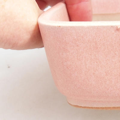 Ceramic bonsai bowl 15 x 12 x 4.5 cm, color pink - 2
