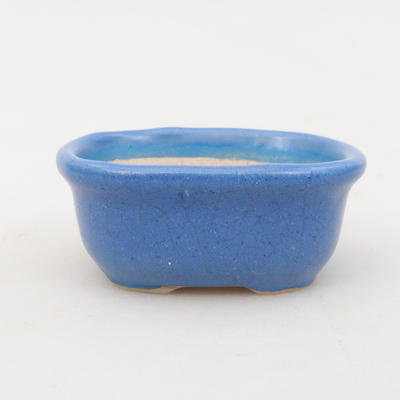 Mini bonsai bowl 6,5 x 5 x 2,5 cm, color blue - 2