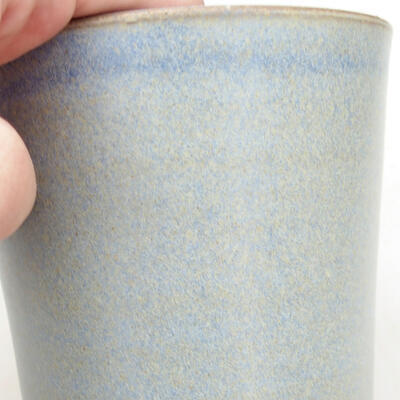 Ceramic bonsai bowl 10 x 10 x 10 cm, color blue - 2