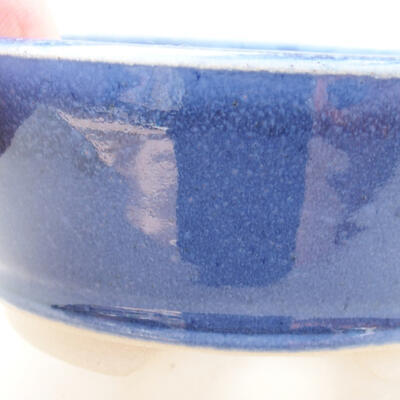 Ceramic bonsai bowl 12 x 12 x 4.5 cm, color blue - 2