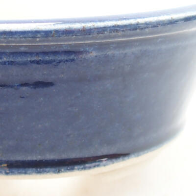 Ceramic bonsai bowl 10.5 x 10.5 x 4 cm, color blue - 2