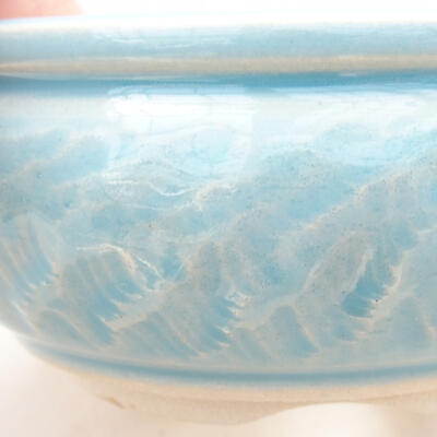Ceramic bonsai bowl 10 x 10 x 5 cm, color blue - 2