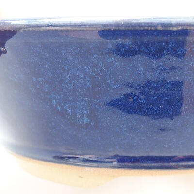 Ceramic bonsai bowl 15 x 15 x 5 cm, color blue - 2