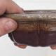 Bonsai bowl 14 x 14 x 5.5 cm, color brown - 2/6
