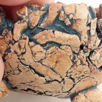 Ceramic Shell 8.5 x 8.5 x 6 cm, gray-blue color - 2