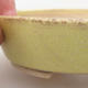 Ceramic bonsai bowl 15 x 13.5 x 4 cm, color yellow - 2/3