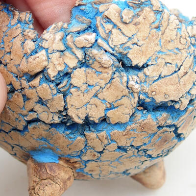 Ceramic Shell 8 x 8 x 6.5 cm, gray-blue color - 2