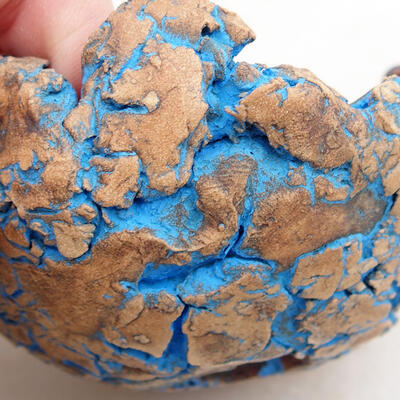 Ceramic Shell 8.5 x 8 x 6.5 cm, gray-blue color - 2
