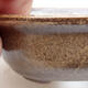 Ceramic bonsai bowl 10 x 8.5 x 4 cm, brown color - 2/3