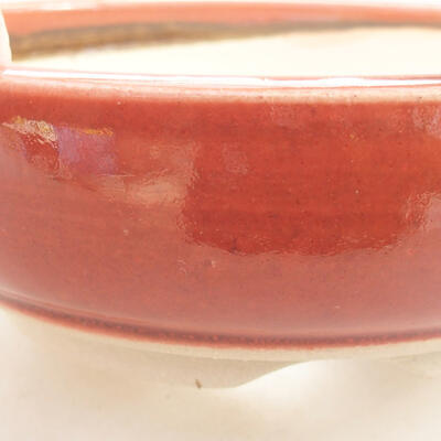 Ceramic bonsai bowl 13 x 13 x 4.5 cm, brick color - 2