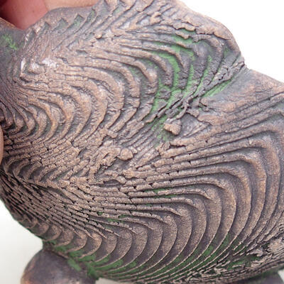 Ceramic Shell 8 x 8 x 5.5 cm, color gray-green - 2