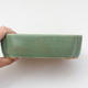 Ceramic bonsai bowl 18 x 12,5 x 5 cm, color green - 2/4