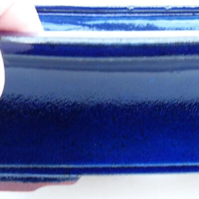 Ceramic bonsai bowl 20 x 15 x 6.5 cm, color blue - 2