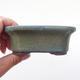 Ceramic bonsai bowl 11 x 9 x 4 cm, color blue - 2/4