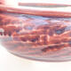 Ceramic bonsai bowl 11.5 x 11.5 x 5 cm, burgundy color - 2/3