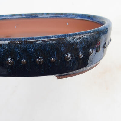 Bonsai bowl 19 x 15 x 4.5 cm, color blue - 2