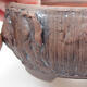 Ceramic bonsai bowl 9.5 x 9.5 x 4.5 cm, color brown - 2/3