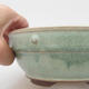 Ceramic bonsai bowl - 16 x 16 x 6 cm, color green - 2/3
