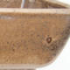 Ceramic bonsai bowl 12 x 9 x 4,5 cm, brown-beige color - 2nd quality - 2/4